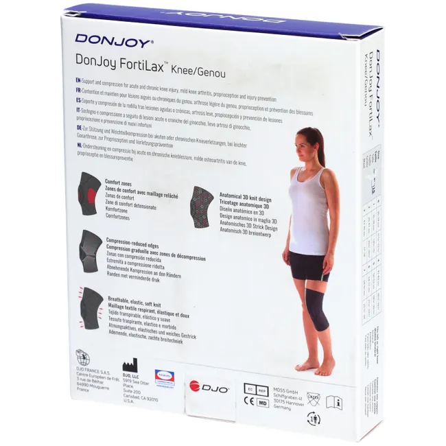 Fortilax DONJOY מגן ברך אלסטית – תמונה 5